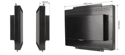 RIUIIN 8 Inch Open Frame Capacitive Touchscreen Monitor, Open-Frame Monitor,1024x768 Resolution Waterproof IP65,VESA+Panel Mount, for Kiosk, Automation, POS,Vending,Hospitality Markets
