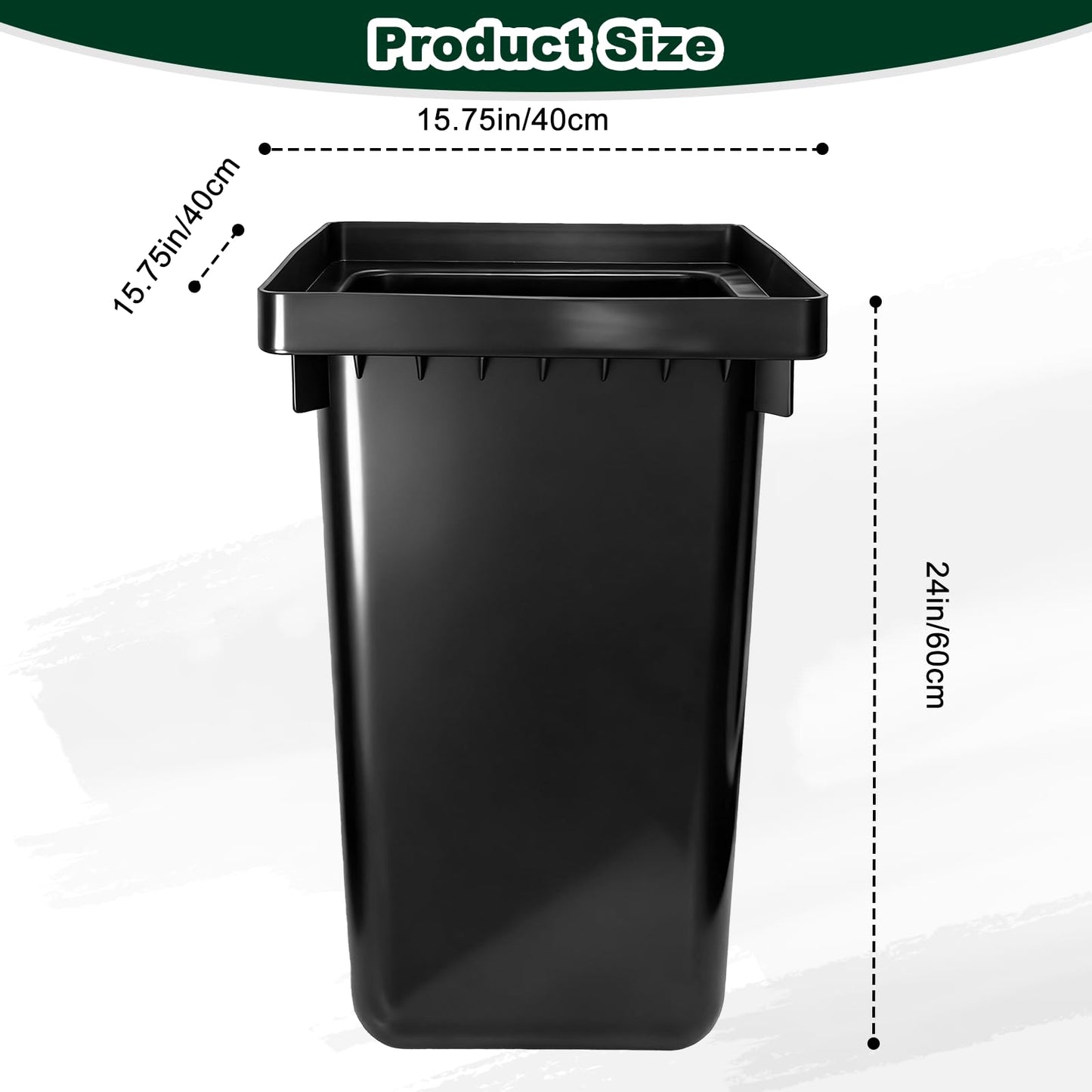 24Inch Catch Basin with Grate, Square Extra Large Yard Drainage Catch Basin for Drainage with Debris Basket, No Pre-Drilled Holes for Patios, Downspout, Municipal Pipeline