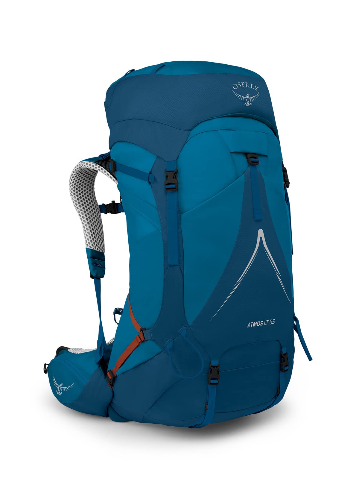 Osprey Atmos AG LT 65L Men's Backpacking Backpack, Night Shift/Scoria Blue, L/XL