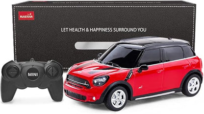 RASTAR BMW 1:24 RC Cars Remote Control Mini Cooper Countryman Model Car Toy Mini Cooper Car for Kids Red