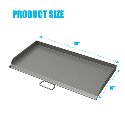 Professional Flat Top Steel Griddle for Camp Chef,Accessories for Camp Chef GB90D, TB90LW, TB90, TB90LWG, TB90LWG15, SPG90B, CCH3 Model Stoves,16'' x 38'' Griddle with Carry Bag