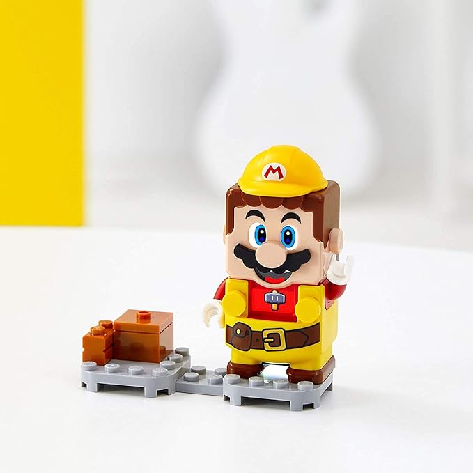 LEGO Super Mario Builder Mario Power-Up Pack 71373 Building Kit Fun Gift for Kids to Power Up The Mario Figure in The Adventures with Mario Starter Course (71360) Playset (10 Pieces)