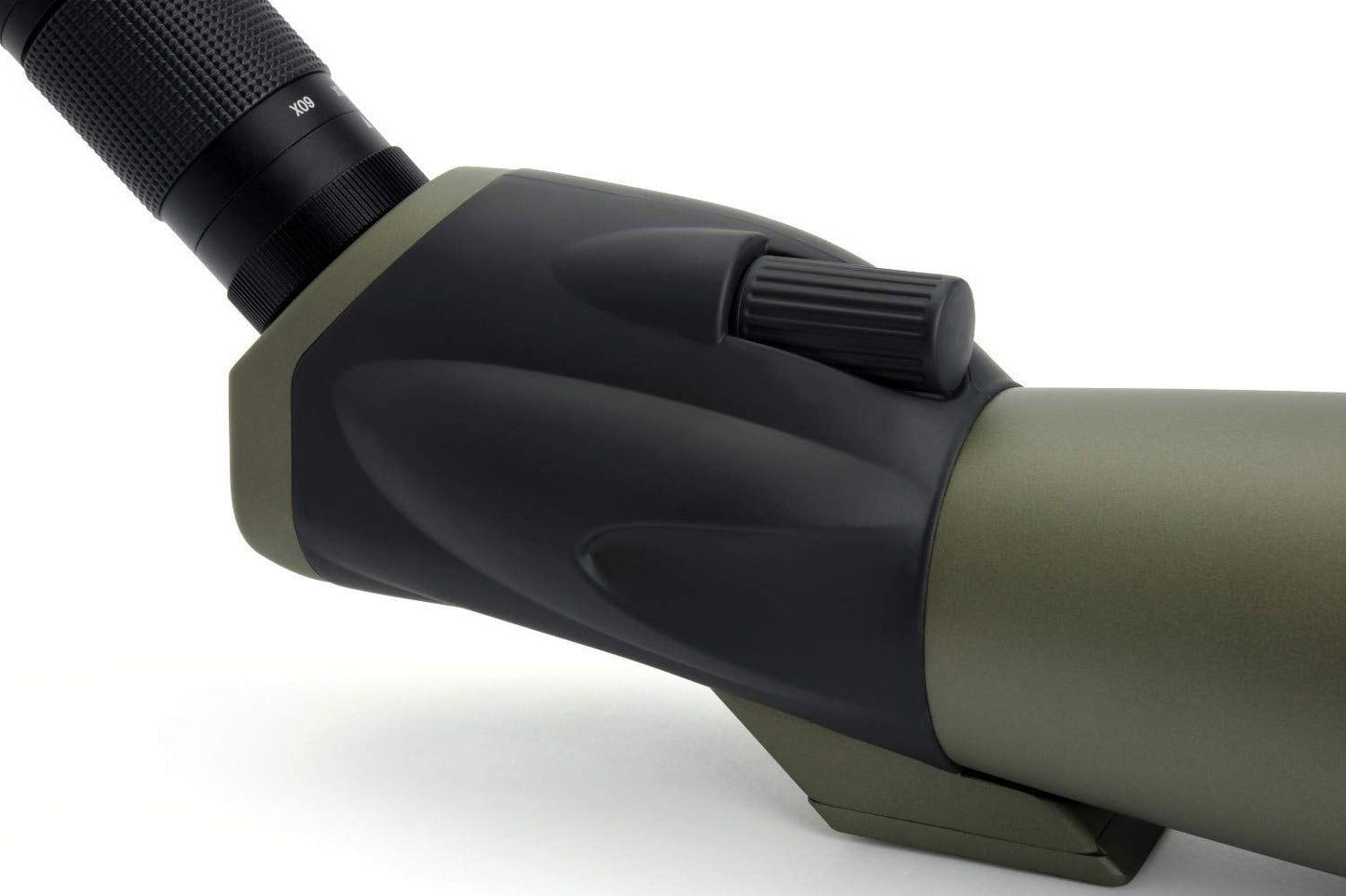 Celestron 52250 Ultima 20-60x80mm Angled Refractor Spotting Scope Telescope with Multi-Coated Optics, Waterproof Rubber Tubing and Soft Carry Case, Green