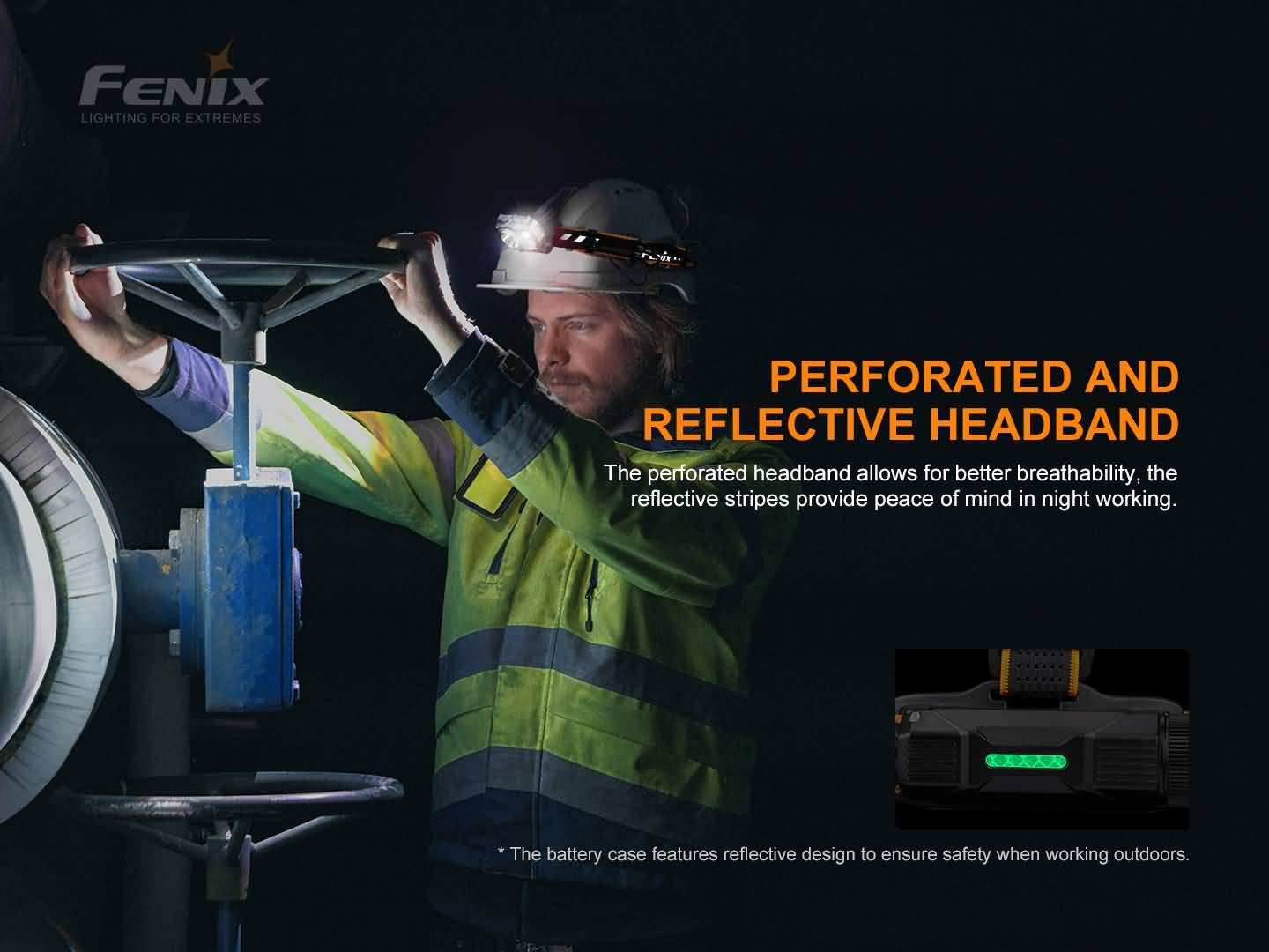 EdisonBright Fenix HP25R V2 1600 Lumen USB-C Rechargeable LED Headlamp, Rechargeable Battery with EBR USB Charging Adapter Bundle