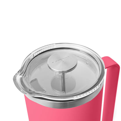YETI Rambler 64 oz. French Press Coffee Maker, Tropical Pink