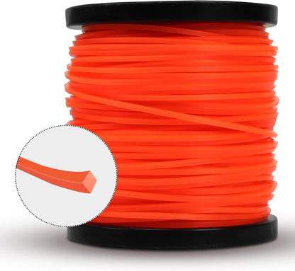 VIABRICO 0.080 Inch Weed Wacker String Trimmer Line - Commercial Grade Square Nylon - 425ft Spool