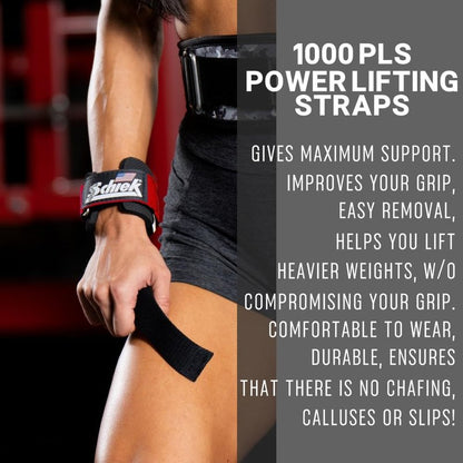 Schiek Sports Model 1000-PLS Deluxe Power Lifting Straps