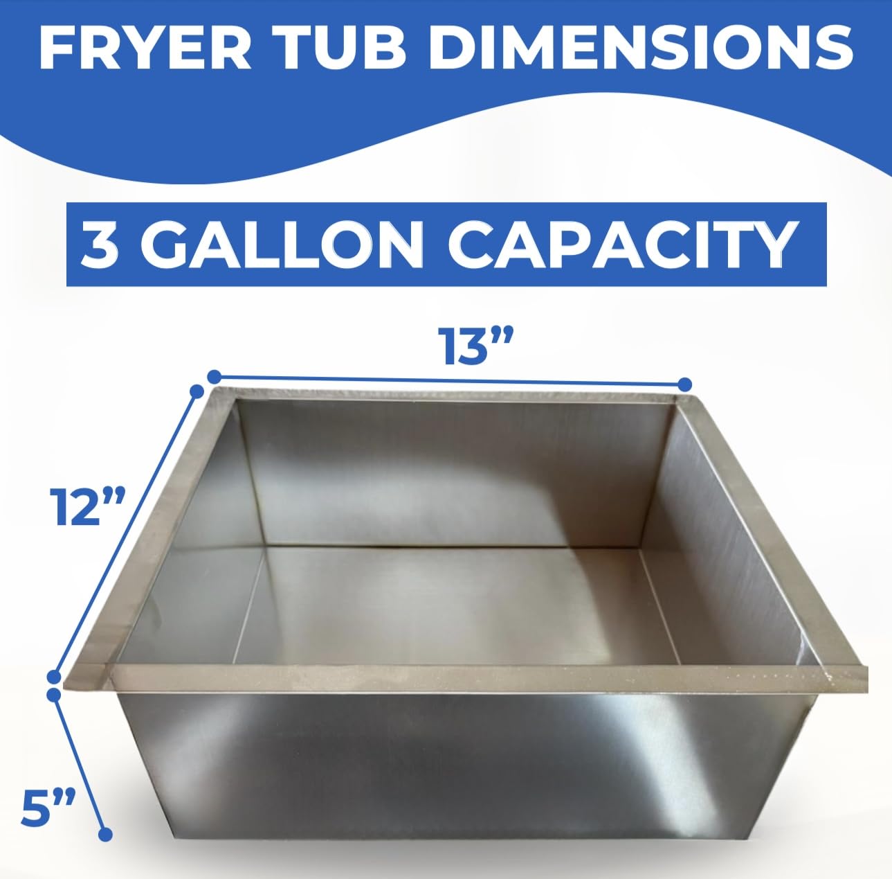 Deep Fryer Cart | 2 Fry Baskets | 3 Gallon Single Tank | 2 Pan Steam Table | Portable 4 Wheel | Stainless Steel | Outdoor Propane Frying Cart for Chicken, Fish, & More | Commercial & Home