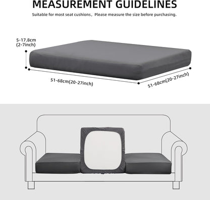 Skiennix Outdoor Cushion Covers - 12PCS Patio Furniture Slipcovers for Sofa & Sectional Chairs