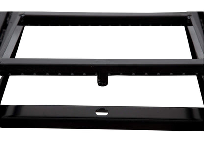 Buyers Products 5233000 Black 3 Rung Retractable Truck Step, Heavy Duty Non Slip Truck Bed Ladder Step for Trucks, Trailers, Semis, Powder Coated Steel, Slide In Storage, Bolt On or Weld On Install