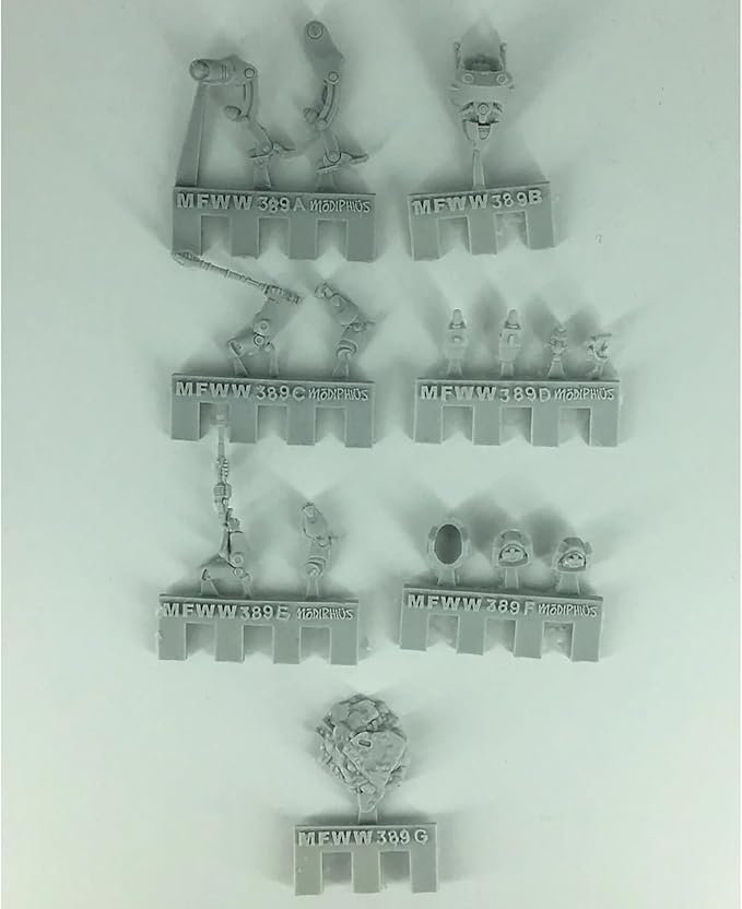Modiphius Entertainment: Fallout: Miniatures - Zetans: Alien Invaders - 2 Resin Figures Appalachia Wave Unpainted &amp Unassembled Licensed