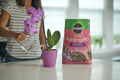 Miracle-Gro Orchid Potting Mix - Coarse Blend for Healthy Growth | 8qt. 2-Pack