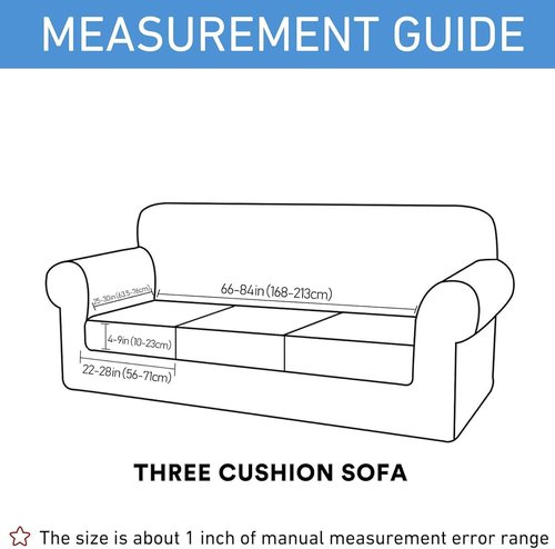 Hyha Outdoor Couch Cushion Covers - Washable Jacquard Diamond Lattice | 3-Piece Grey Set for Indoor/Outdoor Use
