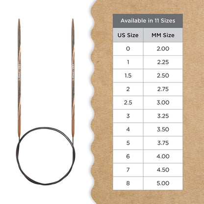 Knitter’s Pride Terra Fixed Circular Needles 10"" (25cm) – US Size 3 (3.25mm)
