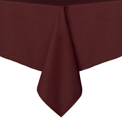 sancua Rectangle Tablecloth - 90 x 132 Inch - Stain and Wrinkle Resistant Washable Polyester Table Cloth, Decorative Fabric Table Cover for Dining Tables, Buffet Parties and Camping, Burgundy