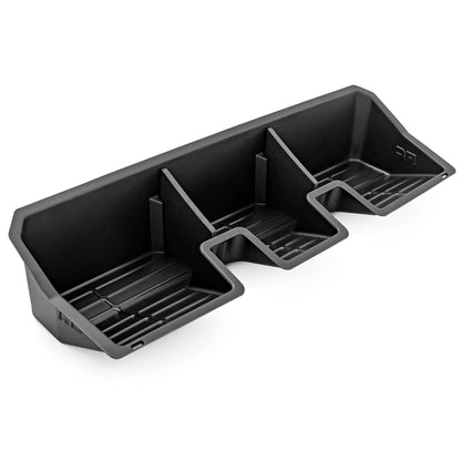 Rough Country Under Seat Storage Tray for Tesla Cybertruck (2024-2005) - Custom-Fit Rear Seat Organizer, High-Density Thermoplastic, Anti-Skid Cargo Tray