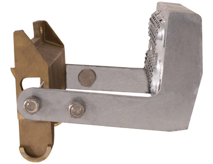 Buyers Products 5230710 Swinging Truck Step, Mounts to Bumpers - Brass Bracket and Stainless Steel Shafts, Galvanized Grip, Folding Pivot Step for Semi & Work Trucks, Mounting Hardware Not Included