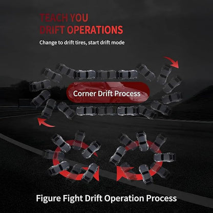 High Speed 1:24 4WD RC Drift Car with Proportional 2.4G Remote Control Dual Tire Configuration and LED Light Racing Vehicle Model for Adults Enthusiasts– Gradient Color