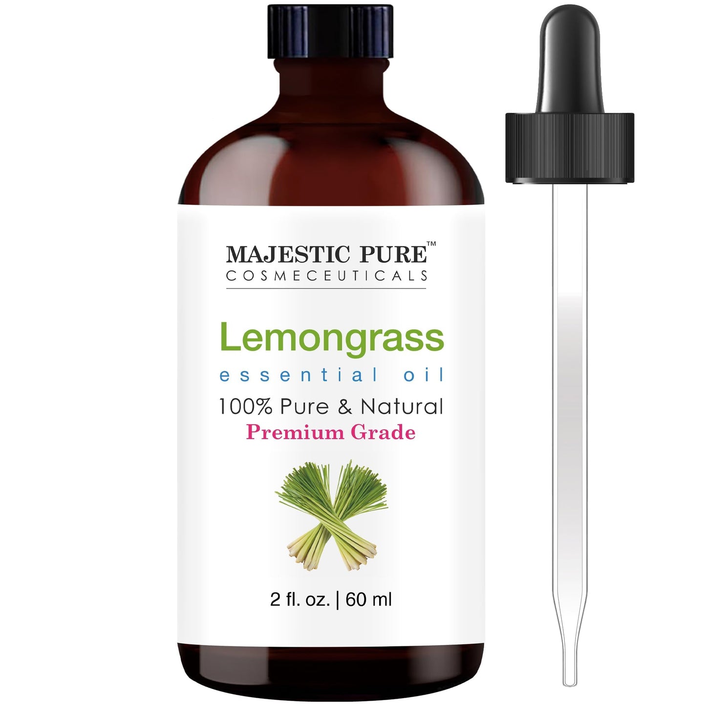 Majestic Pure Lavender Essential Oil with Glass Dropper - Huge 4 Fl Oz - 100% Pure and Natural Lavender Oil - Premium Grade Essential Oils for Diffuser, Aromatherapy, Soap and Candle Making