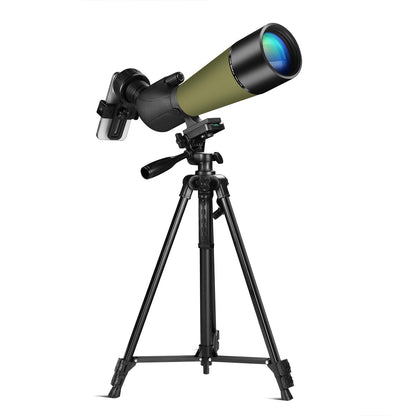 SVylthorix 80mm Spotting Scope with Standard Tripod, Waterproof Fog-Proof Spotter Scope + Phone Adapter & Carrying Bag - BAK4 Prism for Bird Watching, Wildlife Observation, Outdoor Hiking, Stargazing