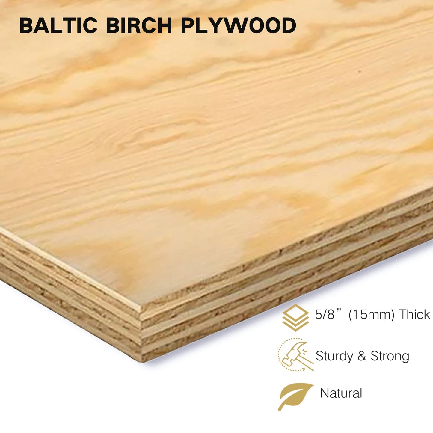 Sound Town DIY Solid Baltic Birch Plywood Slanted 12U Studio Rack, Golden Oak, Rubber Feet, Casters (SDRK-12T)