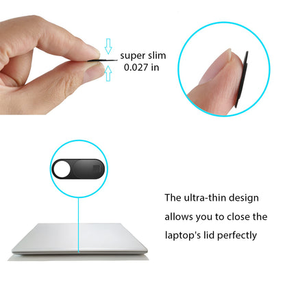 Laptop Camera Cover Slide, 12 Pack Webcam Cover, Phone Camera Cover, Ultra-Thin Computer Slide - Fits Most Laptop, Desktop, PC, Tablet, Smartphone to Protect Your Privacy and Security