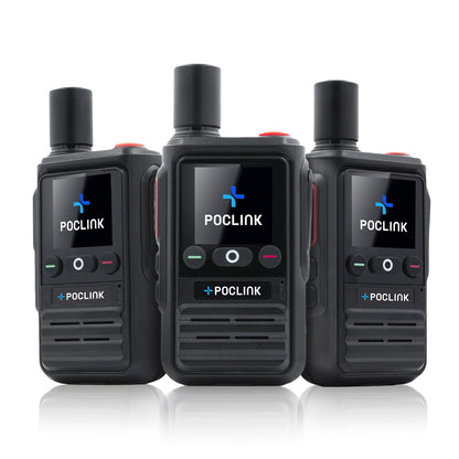 Lifetime Free Global Walkie Talkies Long Range, POC-1 Lite, 4G LTE Unlimited Range POC Two-Way Radios with Bluetooth & APP, 3000mAh Rechargeable Walkie Talkies, Support User Self-Group Creation