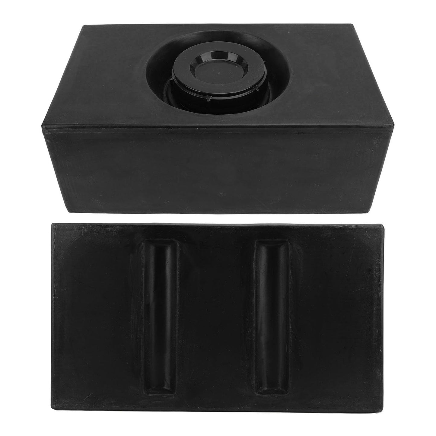8 Gallon Black RV Water Storage Tank, Leak Proof, Rupture wear Tank for Trailer Boat Yacht, LLDPE Material, 530x300x210mm