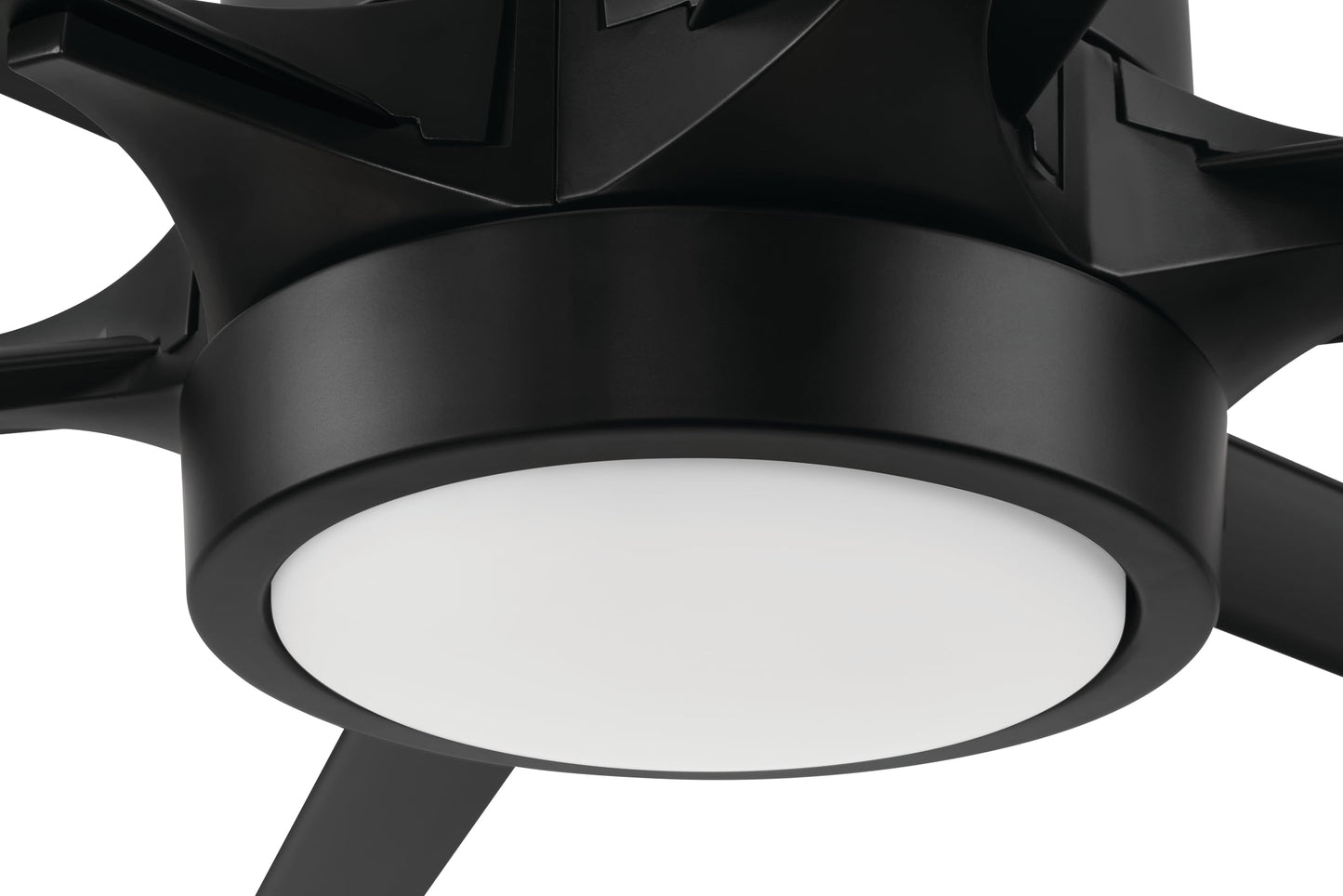 Craftmade Prost 144 in. Flat Black Finish Downrod Only (Flat Ceiling only) Indoor/Outdoor Wi-Fi Enabled Smart Ceiling Fan with Optional Integrated LED Light Kit and Remote/Wall Control Included