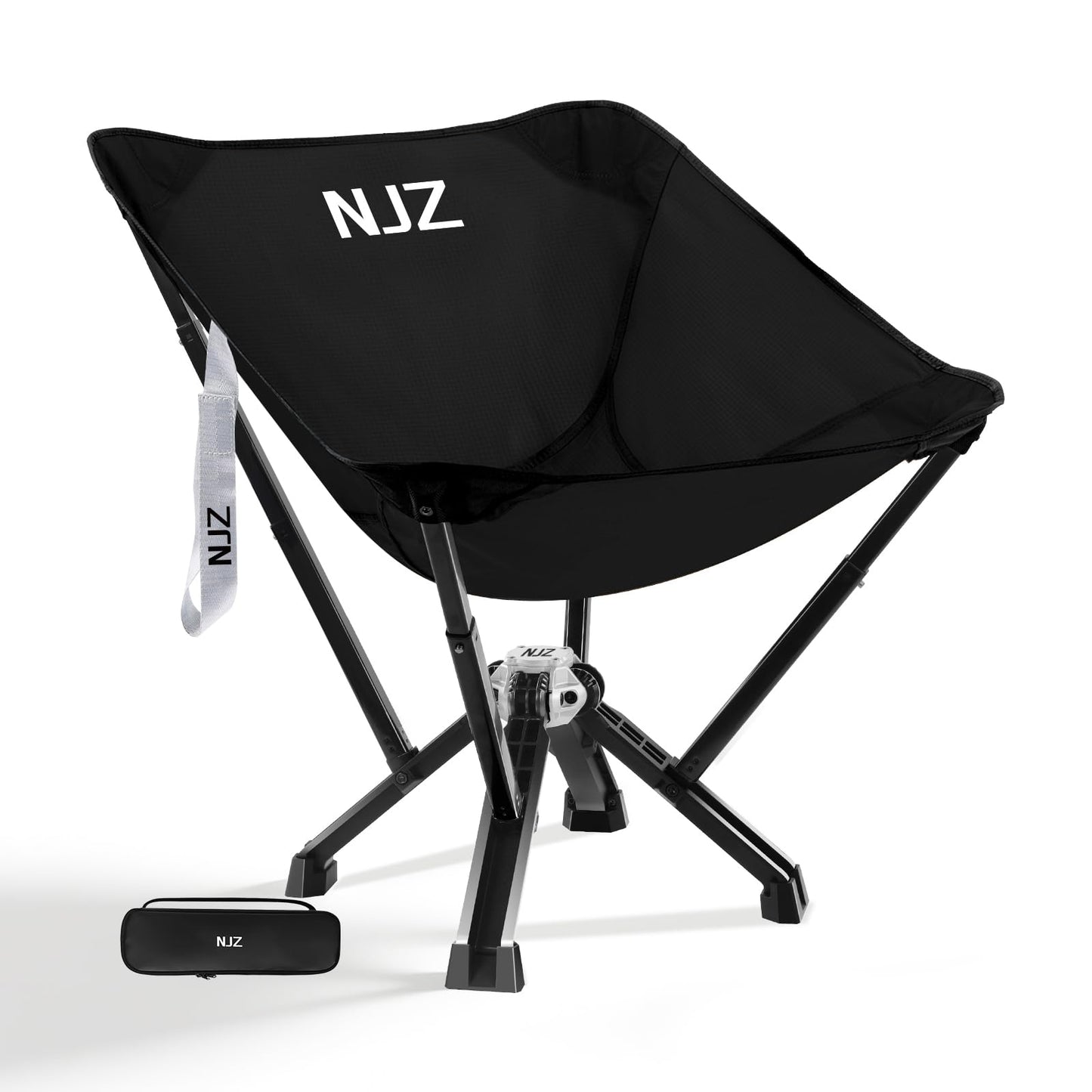 NJZ Folding Outdoor Chair — Easy Outdoor Comfort, Simple One-Piece Design, Stable Aluminum Frame, Relaxed Seating for Backyard, Camping & Everyday Use