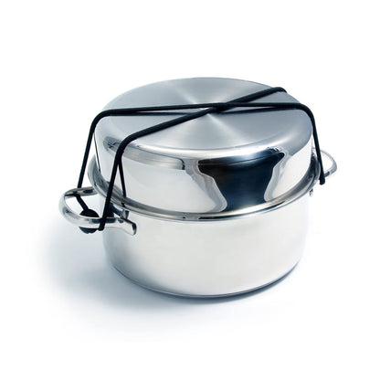 Camco Mfg 43921 Cookware 10 Pc Set Nesting Stainless Steel