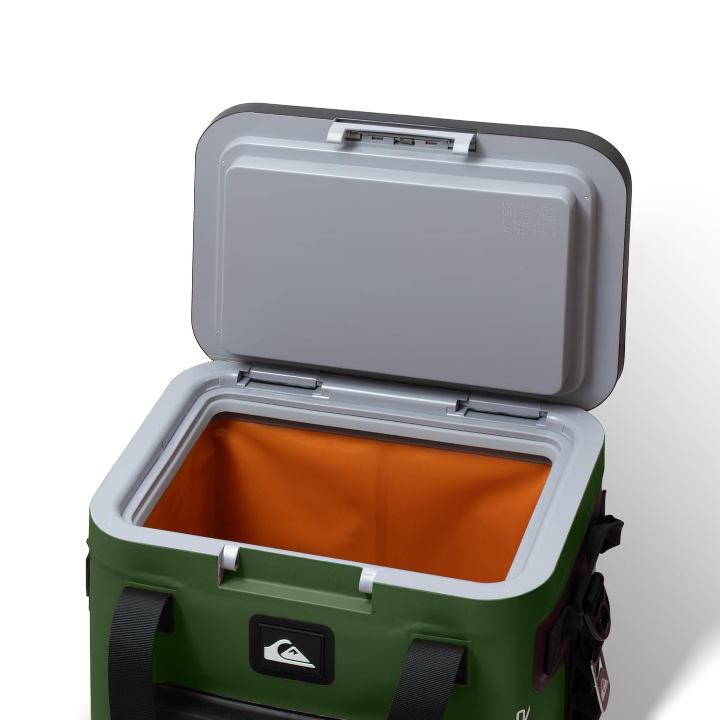 Quiksilver Zipperless Box Cooler 20L, Holds 24 Cans, 48 Hour Insulation, Leakproof & Waterproof Design, Heavy Duty TPU, IPX7, Padded Straps, Kangaroo Pockets, Bottle Opener (Trekking Green)