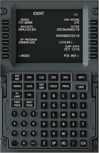 Boeing 737NG Poster Wall Art Airplane Cockpit Air Plane Cockpit High Detail Instruments Airplane Controls Photo Poster for Aircraft Enthusiasts Teaching Decoration - 51.5×36.6 In