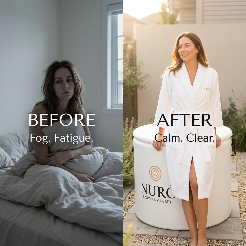 NURŌ Cold Plunge Tub | Luxury Ice Bath for Recovery, Energy & Focus | White