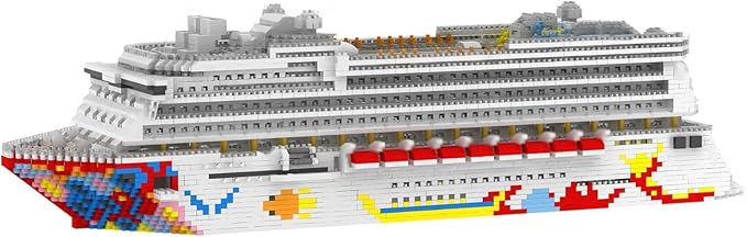 Cruise Ship Building Blocks Set MOC Boat Dream Cruise Model Bricks Construction Toy - 4950 Pieces