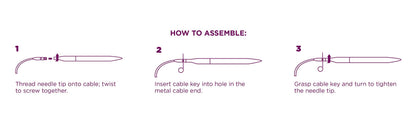 Knit Picks Options 2-3/4" Short Tip Interchangeable Wood Knitting Needle Set (Caspian)