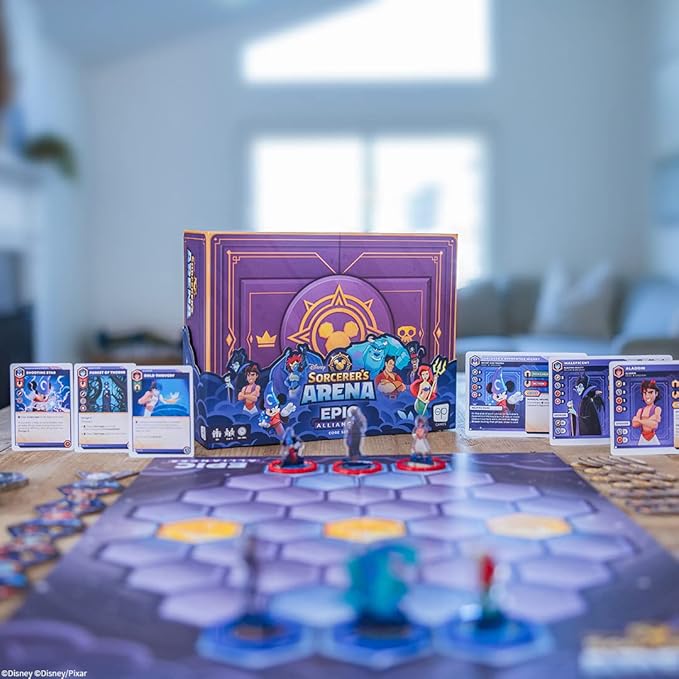 Disney Sorcerer's Arena: Epic Alliances Core Set | Strategy Board Game for 2 or 4 Players Ages 13 &amp Up | Featuring Disney and Pixar Characters &amp Villains | Officially-Licensed Family Game