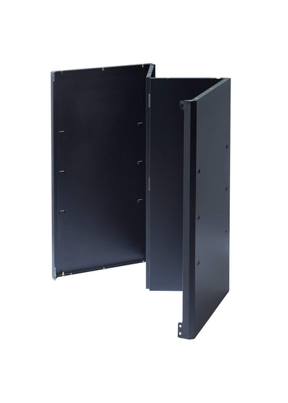 Trinity 24 Inch Garage Wall Storage Cabinet, 22 Gauge Steel, Wall-Mount, Adjustable Shelf and Reversible Door for Tools, Cleaning Supplies, and More, Black