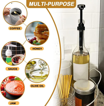 24 pcs Syrup Pumps with Cap to Avoid Dripping, Leak Proof Coffee Syrup Dispenser, Fits 25.4 Oz/750ml Coffee Flavoring Syrup Bottles, Great for Home & Coffee Bar Drinking Mixes, Cocktails, Beverage