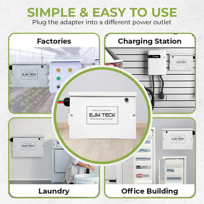 KVAR Energy Saver, 300 Amp Home Energy Saver Box & Surge Protector for Whole House, UL Components Included