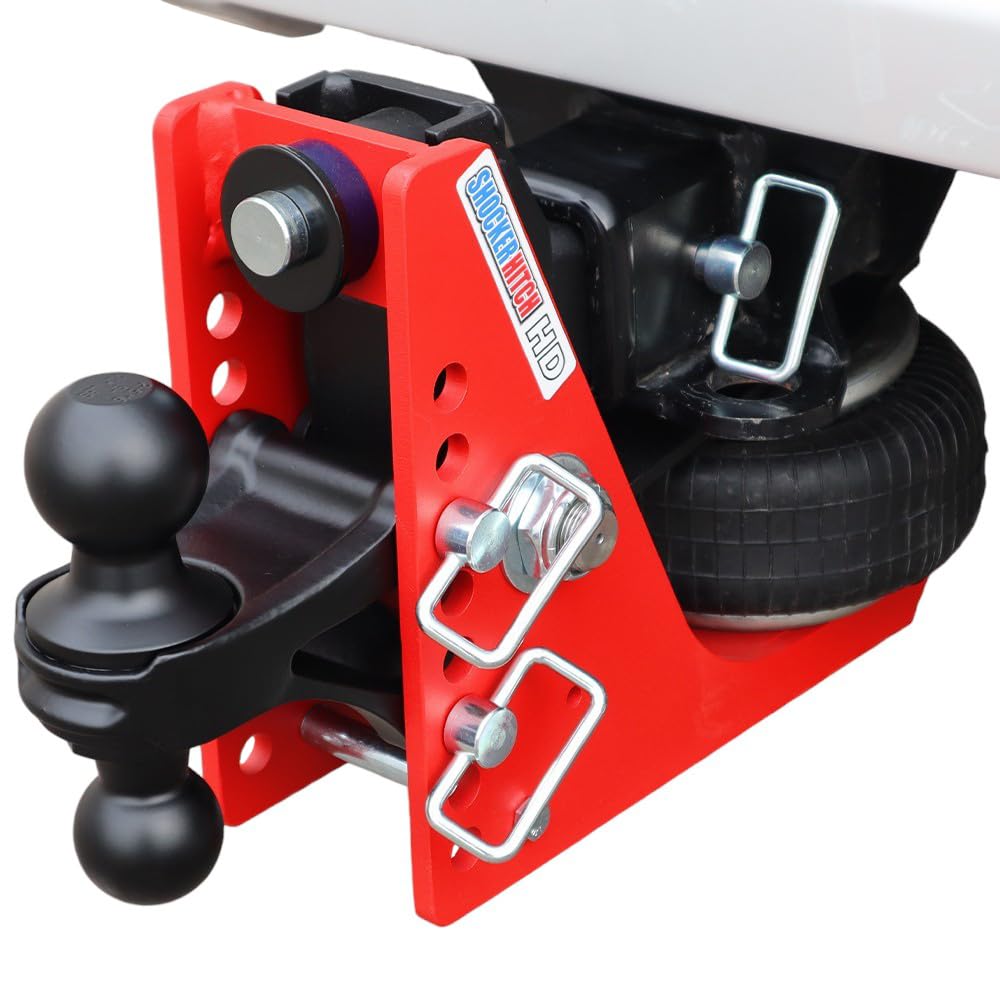 Shocker HD 20K Air Hitch with Black Combo 2" & 2-5/16" Balls, Fits 2" Hitch - 20,000 lbs
