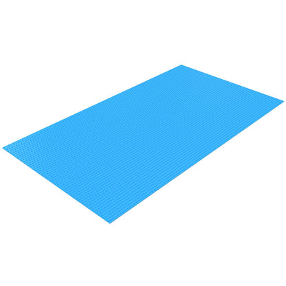 VEVOR Solar Pool Cover, 28 x 14 ft Rectangle Solar Cover 12 mil for Pools, Inground Above Ground Swimming Pool Solar Blanket with Bubble, Heat Retaining Solar Covers Blue
