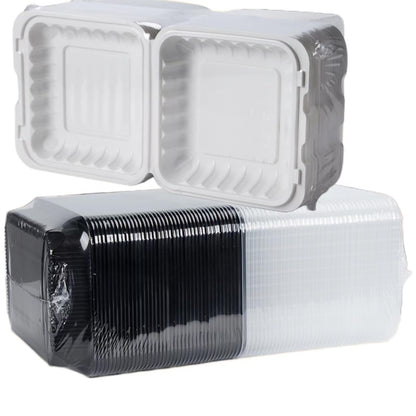 YANGRUI Togo Containers for Takeout,Lunch Storage,Food Prep 40 pack 48 oz + Clamshell Take Out Containers 41 oz 100-pack