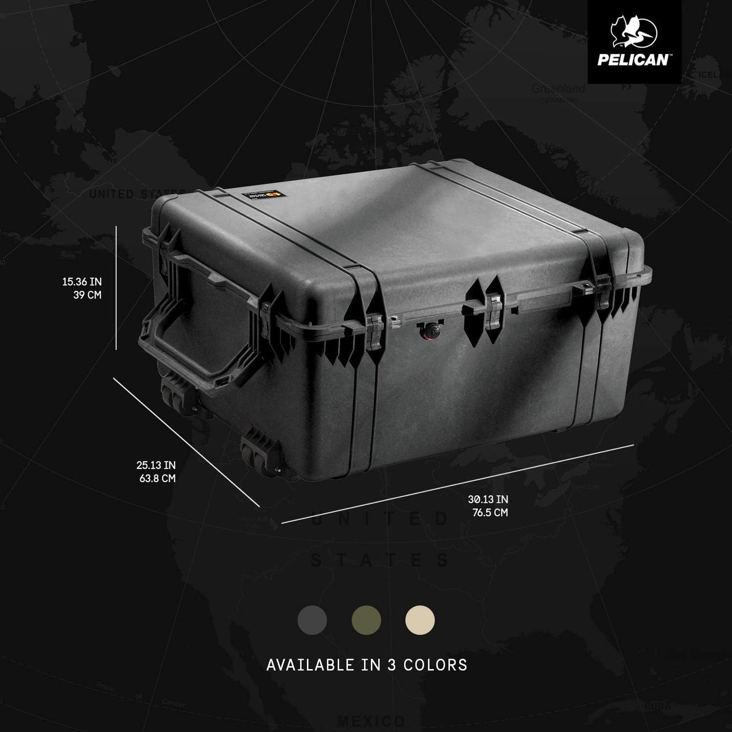 Pelican 1690 Case With Foam (Black)