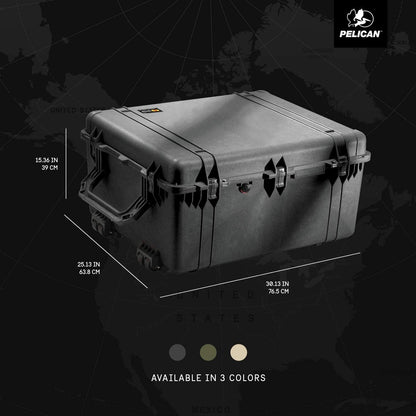 Pelican 1690 Case With Foam (Black)