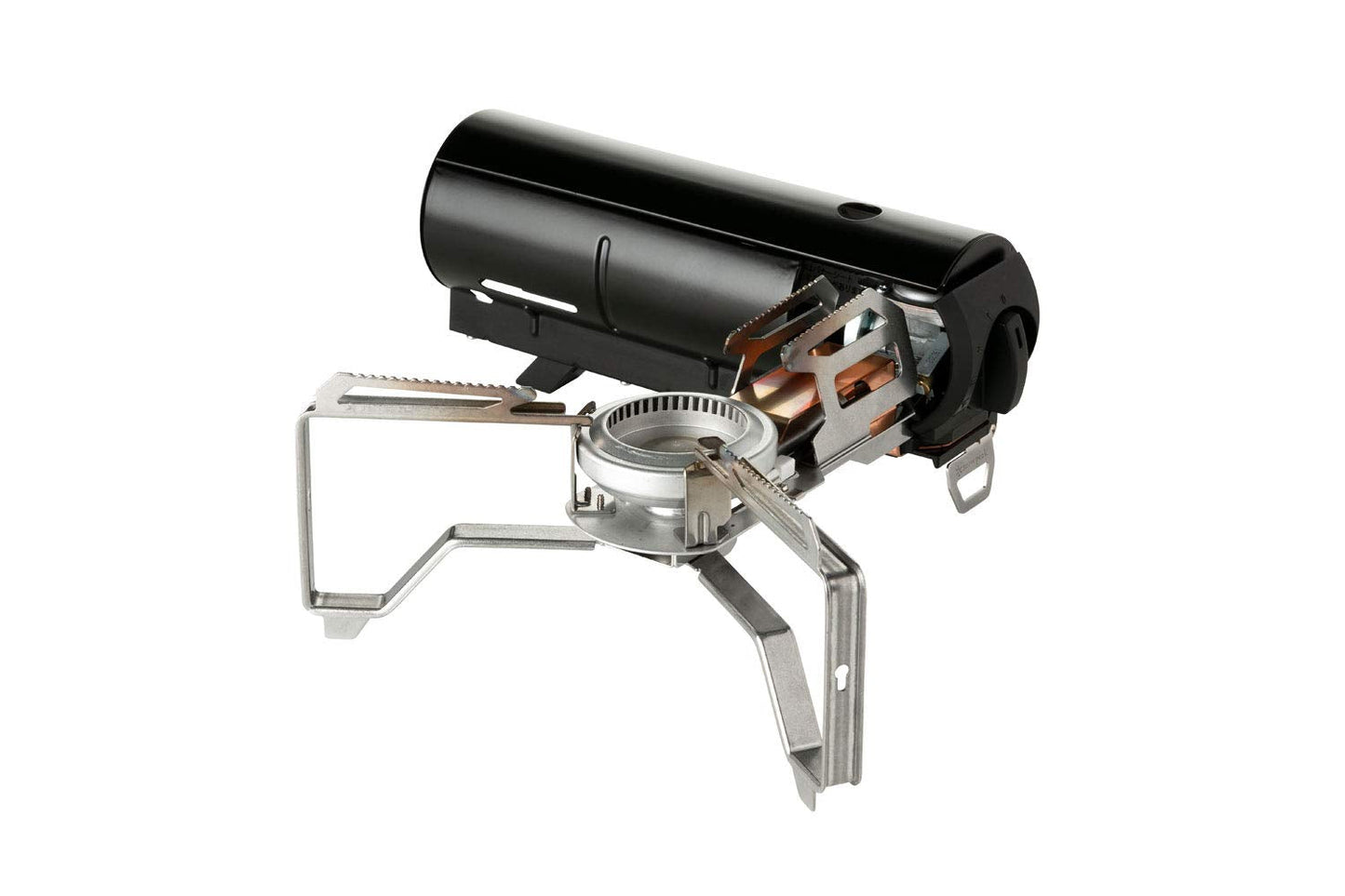 Snow Peak's Home & Camp Burner, Black, GS-600BK-US, Designed in Japan, Lifetime Product Guarantee, Lightweight and Compact for Camping, Stable Base for Cooking, One Size