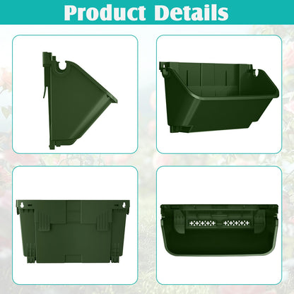 Gatyagff Vertical Wall Planter, 4 Packs Self Watering Wall Planters for Indoor with 3 Pcs Garden Tool Set Vertical Planter Tower for Strawberry Flowers Herbs, 12.9''x5.5'' x26.7''