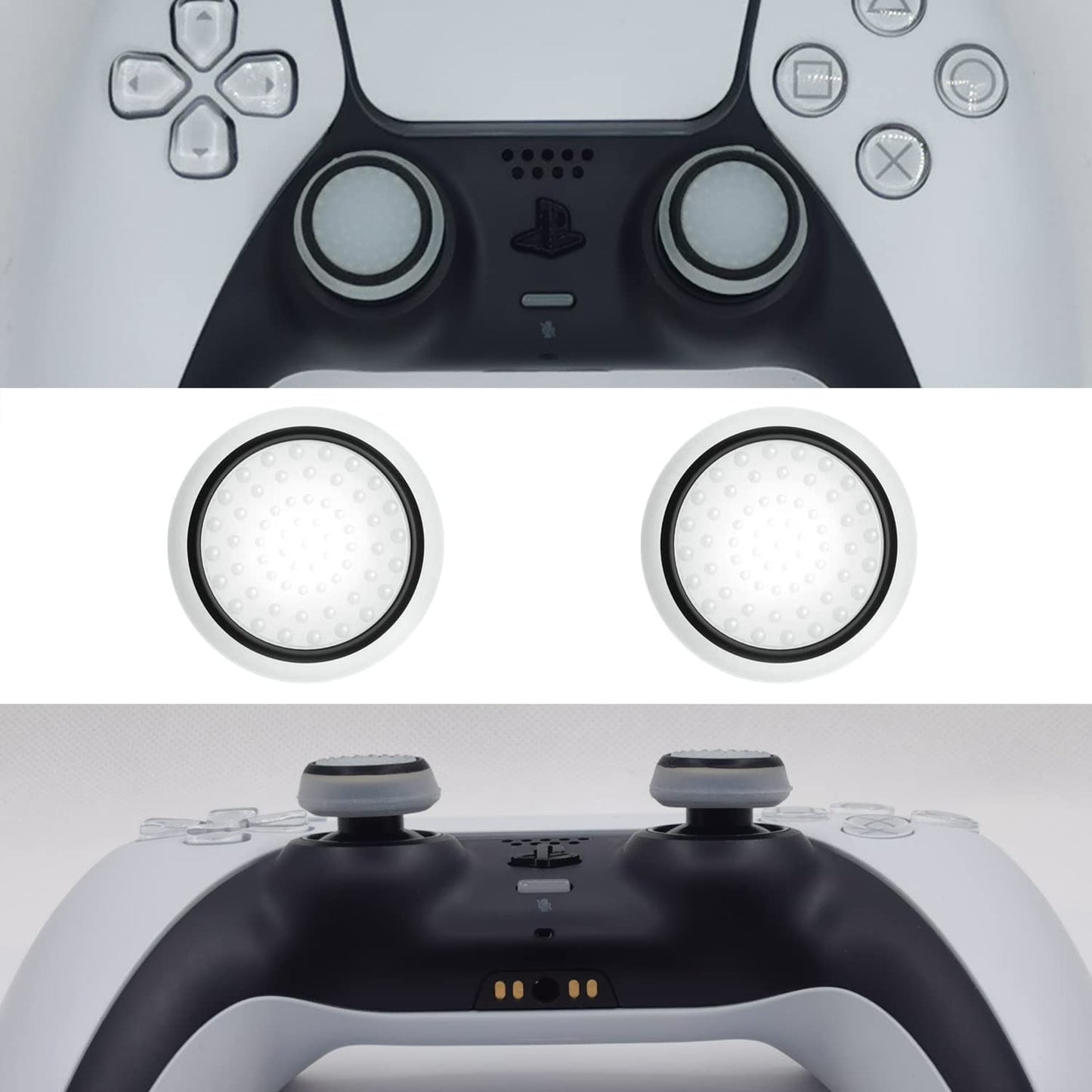ShiMa Owl Thumb Grip Controller Gamepad Raised Antislip Thumb Stick Grips Thumbsticks Joystick Cap for PS5/4,for Xbox one/360/SX/SS,for Switch Pro Controller Precision Rings