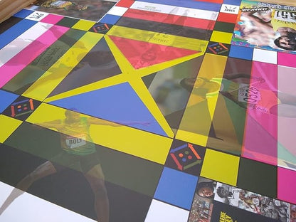 Jamaican Ludo Legendary Athletes Edition – 24x24 Oversized Board Game | Celebrating Jamaica’s Sports Icons | Fun Multi-Player Entertainment for Family Game Night | Ludi Ludy Loodi | Gift Idea