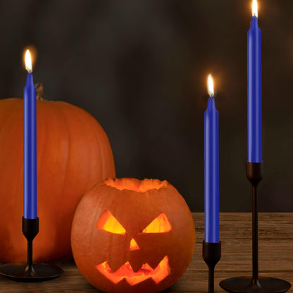 24 Pack Blue Spell Chime Candles – Premium Mini Unscented Taper Candles for Rituals, Prayer, Meditation, Altar, Spells – 4" Tall – Ideal for Witches & Spiritual Practices
